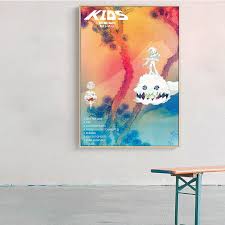 On the same day that kanye announced kids see ghosts, he also unveiled the release date of his and cudi's eponymous collaborative album. Kanye West Kid Cudi Kids See Ghosts Album Canvas Painting Pop Music Cover Music Star Posters And Prints Wall Art Picture Decor Painting Calligraphy Aliexpress