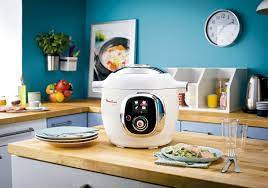 Moulinex Ce704110 Cookeo Multi Cooker 800 Watt French Version White Chrome Fr Amazon De Home Kitchen