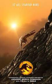 The official teaser poster for jurassic world: Jurassic World 3 Poster Teases Movie Travels Back 65 Million Years