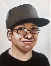 Painting a jar of pickles in oils