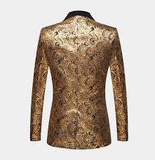 Target / men / gold suit jacket. Black And Gold Paisley Tuxedo Jacket Gentleman S Guru