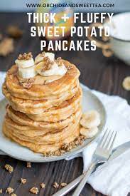 Thick Fluffy Sweet Potato Pancakes Recipe Sweet Potato Pancakes Recipe Sweet Potato Pancakes Potato Pancakes