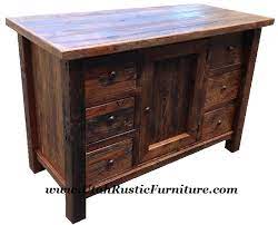 Barnwood vanities, rustic log bathroom vanities. Bradley S Furniture Etc Rustic Bathroom Vanities
