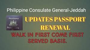 (1) passport pages are running out; Updates Passport Renewal Philippine Consulate General Jeddah Youtube