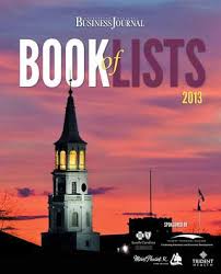 In my opinion, thye did a terrible job and. 2013 Charleston Book Of Lists By Sc Biz News Issuu