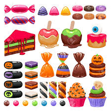 • gekochten oder gerösteten brokkoli (und/oder andere leckereien) hinzufügen und genießen! Halloween Susse Leckereien Set Lizenzfrei Nutzbare Vektorgrafiken Clip Arts Illustrationen Image 87421239