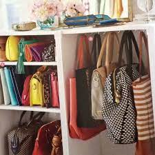 Hooks are especially great for small closets because they can fit virtually anywhere, adding valuable and versatile storage, smallin kuper says. Pin By Kalpana Maharage On Closet Envy Handbag Storage Small Closet Space Closet Decor
