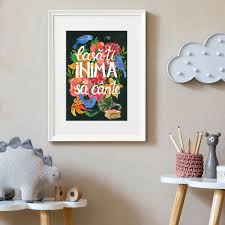 Maybe you would like to learn more about one of these? Tablou Cu Mesaj Deosebit Cu Rama Lasa Ti Inima Sa Cante 42x32 Cm Emag Ro