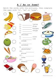 A An Or Some Worksheet Free Esl Printable Worksheets Made By Teachers In 2020 Learning English For Kids Grammar For Kids English Grammar