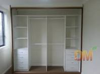 High Quality Open Design White Simple Wardrobe Cabinets