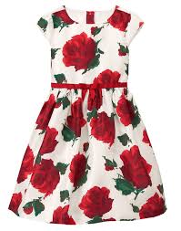 Gymboree Little Girls Rose Print Dressy Dress Red Rose 8 You Can Get More Details By Clicking On The Image I Red Rose Dress Girls Dresses Rose Print Dress