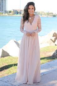 Bridesmaid Dresses Blush Maxi Dress Blush Bridesmaid Dresses Bridesmaid Dresses With Sleeves