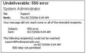 553 sorry, your mail was administratively denied. Error 550 Fix Guide Windows Error Support