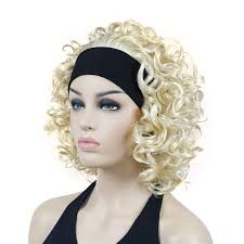 Lydell 12'' Curly Wavy Wigs for Women Girls Medium Length Headband Wig Pale  Blonde : Amazon.ca: Beauty & Personal Care