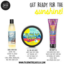 Get Ready For Summer With These 3 New Seasonal Products This Posh Wash Is A Citrusy Scented Shower Gel Sun And Games Skin So Soft Posh Ideas Perfectly Posh