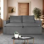 Estofados Sofá 2 Lugares Linho 1.80m Para Sala Bz Home Decor