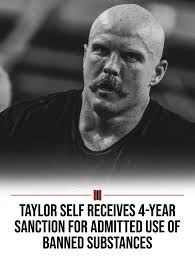 Taylor Self has officially received a 4-year sanction for “admitted use” of  two banned substances. Story at TheBarbellSpin.com 📷 @erinmurphydesigns