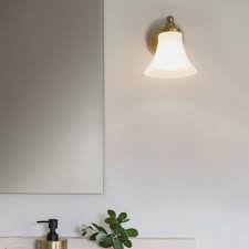 This wall light features two opal glass orbs and a sleek brushed nickel finish. Pin On Great Bathroom Lights