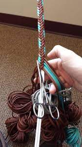 It does take some time to get used to it, but the result is quite pleasing to the eye. How To Braid Paracord Reins How To Wiki 89 Horse Tack Diy Horse Tack Horse Braiding