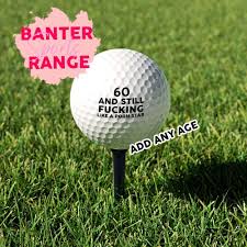GOLF BALLS | CUSTOM GOLF BALLS | FUNNY GOLF BALLS | FUNNY DAD GIFTS |  BANTER CARDS