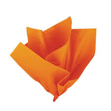 Orange Tissue Paper Sheets
