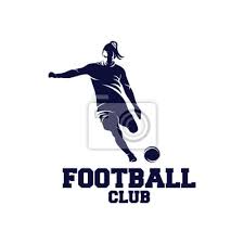 Gold soccer ball, american football, football,golden football, golden frame, color png. Spieler Shooting Ball Logo Abzeichen Vektor Fussball Und Football Fototapete Fototapeten Myloview De