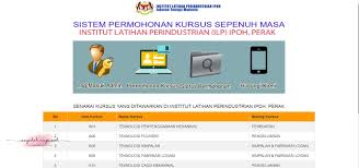 Bahagian pembangunan & penyelenggaraan aset (bppa). Kemasukan Segera Ke Institut Latihan Perindustrian Ilp Ipoh Sesi Januari 2018 Sayidahnapisahdotcom
