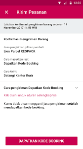 Nama depan, nama belakang atau tanggal penerbangan (untuk pemesanan melalui agen perjalanan). Tanya Jawab Jasa Pengiriman Lion Parcel Bukalapak