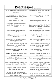 Juf Stuff Reactiespel Pdf Onderwijs School Activiteiten Schoolweek