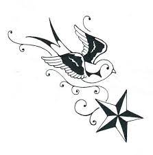 Other meanings documented say that some sailors believed that getting sparrow tattoos inked on their chests would ensure their spirit would reach heaven if they perished at sea. 55 Amazing Nautical Star Tattoos With Meanings For Men And Women Nautical Star Tattoos Star Tattoos Bird Tattoo Design