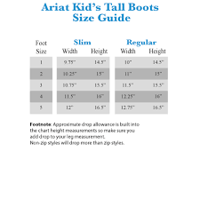 Ariat Youth Boots Size Chart Best Picture Of Chart