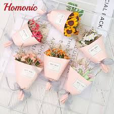 Mini plastic artificial cupcake dried flower rose bouquet flowers box display racks basket with gift arrangements packaging. Mini Artificial Dried Flower Bouquet Photo Props Gifts Party Wedding Ornament Floral Decor Patterer Home Garden