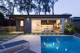 Garage Conversion Pool House Granny Flat Heliconia Pool House Plans Pool House Ideas Backyards Pool House Designs