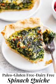 Is bacon gluten free and dairy free. Spinach Quiche With Bacon Paleo Gluten Free Dairy Free