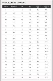 13 comprehensive converse sizing