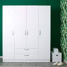 4 kapili 2 cekmeceli gardirop parlak beyaz koctas evler mobilya gardirop