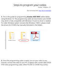 Ansoko Ask 888s Two Way Radio Application Guide Manualzz