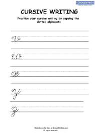 We have carefully designed and prepared a cursive writing kit for cursive writing practice. Cursive Writing Practice Cursive Letters V Z Worksheets For Third Grade English Worksheets Schoolmykids Com