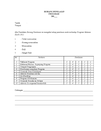 Please fill this form, we will try to respond as soon as possible. Contoh Borang Penilaian