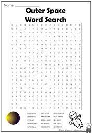 outer space word search