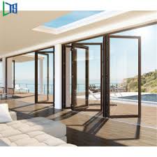 Eworldtrade product description:1 lowes glass folding door have large open sapce which can achieve the. China Large Size Veranda Aluminum Bifold Glass Folding Accordion Doors With German Accessories China Aluminum Door Folding Door