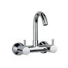 Tivoli roma brushed bronze wall type sink mixer. 1