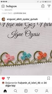 Meryem Kosif Adli Kullanicinin Igne Oyasi Panosundaki Pin Tig Isleri Oya Ornekleri Boncuk