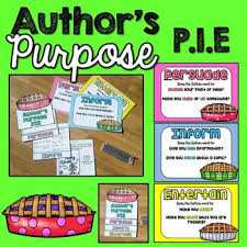Authors write to entertain, persuade or to inform. Author S Purpose Anchor Chart Activities Worksheets Tpt