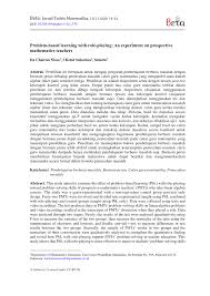 Sınıf matematik ders kitabı cevaplarının tamamına ulaşmak üzeresiniz. Pdf Problem Based Learning With Role Playing An Experiment On Prospective Mathematics Teachers