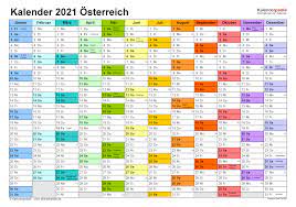 Kostenlose vorlagen startseiten kalenderwoche kalender zum ausdrucken schweiz. Kalender 2021 Osterreich Zum Ausdrucken Als Pdf