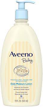 Aveeno Baby Daily Moisture Lotion Fragrance Free 18 Oz Pack Of 2 Walmart Com
