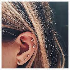 Tiny Skull Studs Earings Piercings Ear Piercings Cute Ear Piercings