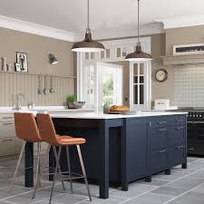 Beautiful Freestanding Kitchen Island In Oxford Blue Freestanding Kitchen Freestanding Kitchen Island Kitchen Trends