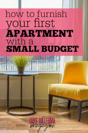 How To Furnish Your First Apartment With A Small Budget First Apartment Budgeting Home Decor